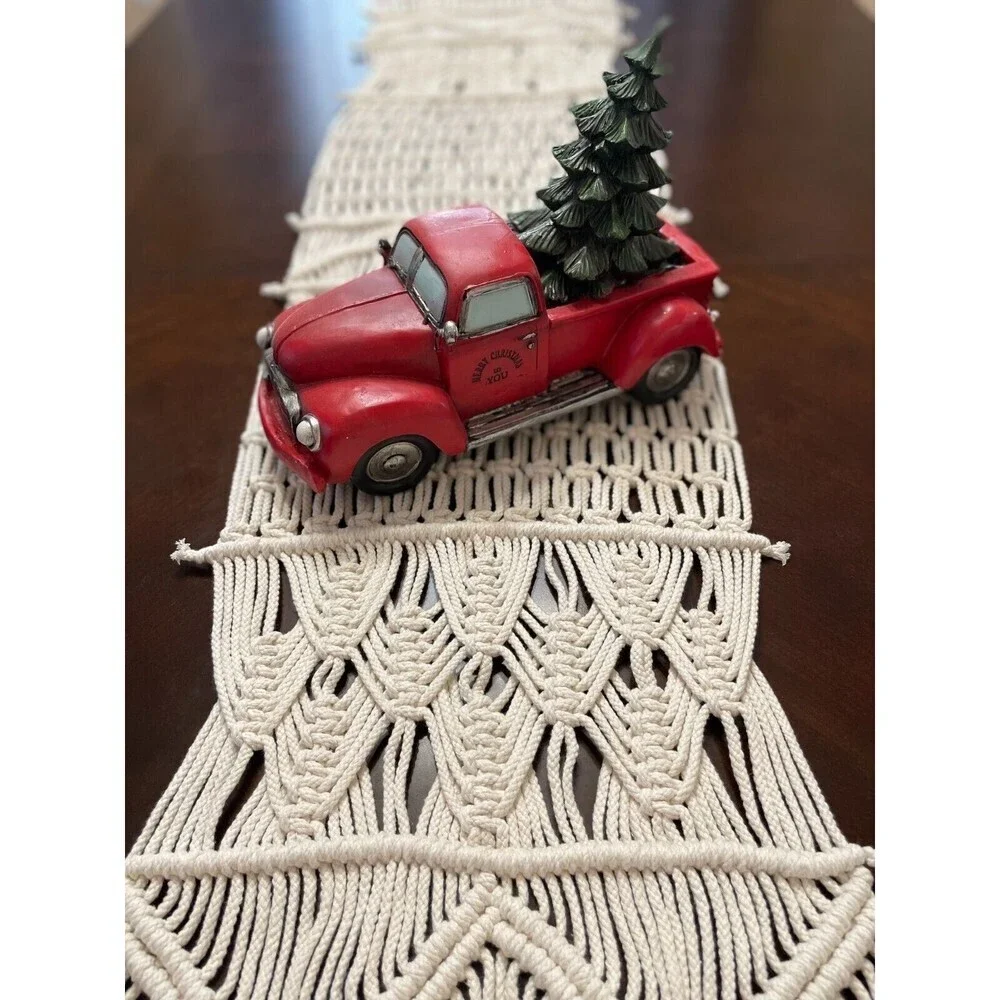Table Runner Macrame 86x13 Long